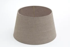 Lindro, Lampenkap, Naturel En Grijs, Cilinder, 30 Cm