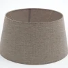 Lindro, Lampenkap, Naturel En Grijs, Cilinder, 35 Cm
