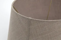 Lindro, Lampenkap, Naturel En Grijs, Cilinder, 35 Cm