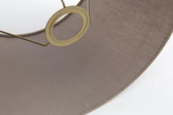 Lindro, Lampenkap, Naturel En Grijs, Cilinder, 40 Cm