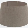 Lindro, Lampenkap, Naturel En Grijs, Cilinder, 50 Cm