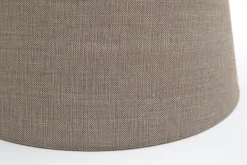 Lindro, Lampenkap, Naturel En Grijs, Cilinder, 50 Cm