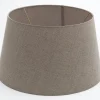 Lindro, Lampenkap, Naturel En Grijs, Cilinder, 45 Cm