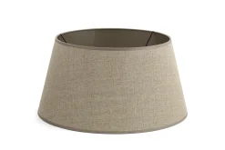 Lindro, Lampenkap, Natuurlijk En Zilver, Cilinder, 40 Cm