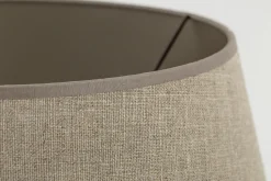 Lindro, Lampenkap, Natuurlijk En Zilver, Cilinder, 40 Cm