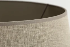 Lindro, Lampenkap, Natuurlijk En Zilver, Cilinder, 50 Cm