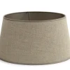 Lindro, Lampenkap, Natuurlijk En Zilver, Cilinder, 35 Cm