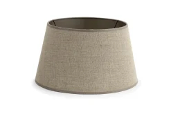 Lindro, Lampenkap, Natuurlijk En Zilver, Cilinder, 30 Cm