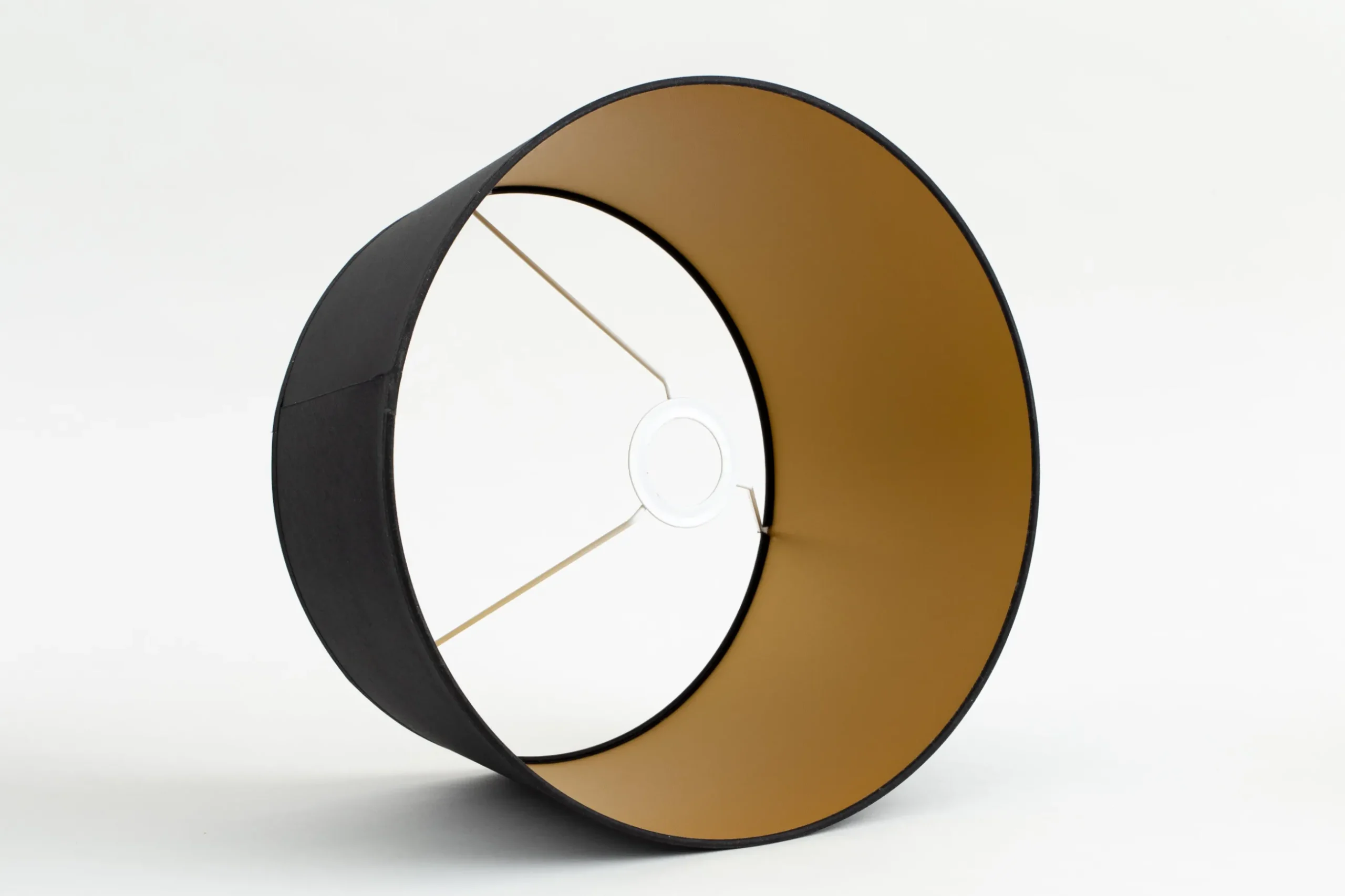 Lindro, Lampenkap, Zwart En Goud, Cilinder, 35 Cm