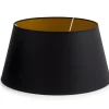 Lindro, Lampenkap, Zwart En Goud, Cilinder, 40 Cm