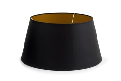 Lindro, Lampenkap, Zwart En Goud, Cilinder, 40 Cm