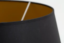 Lindro, Lampenkap, Zwart En Goud, Cilinder, 40 Cm