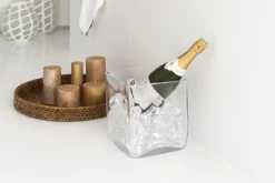 Lucy, Champagnekoeler, Glas, Vierkant