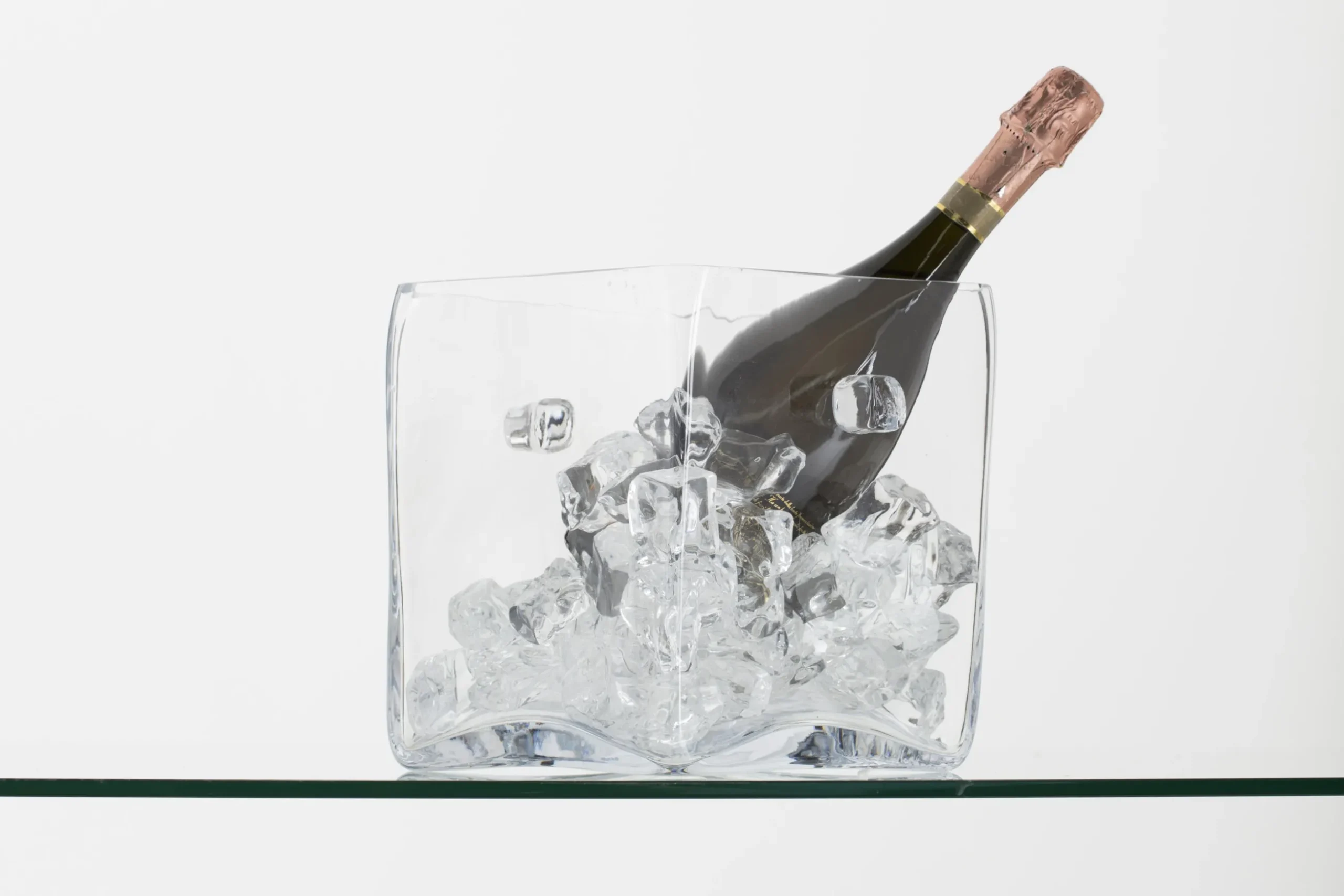 Lucy, Champagnekoeler, Glas, Vierkant