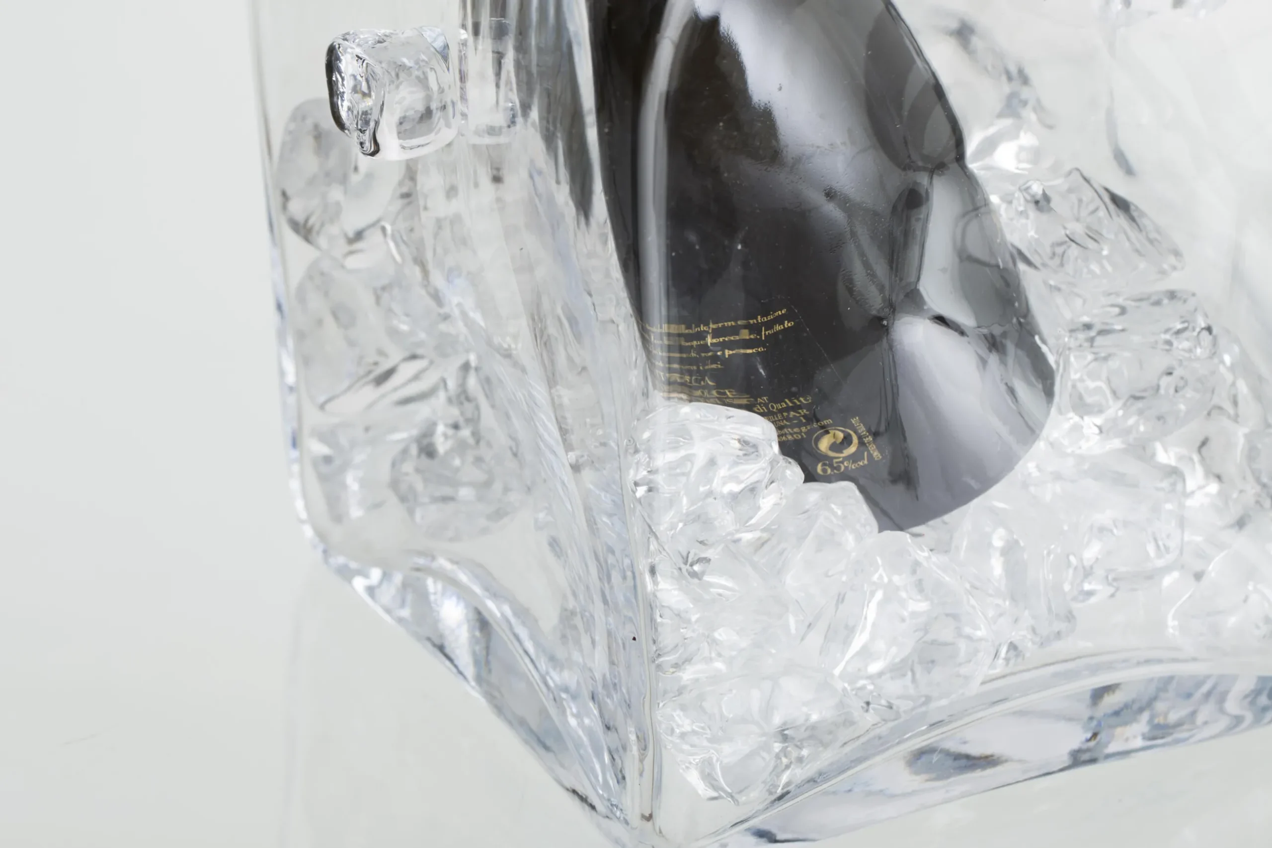 Lucy, Champagnekoeler, Glas, Vierkant