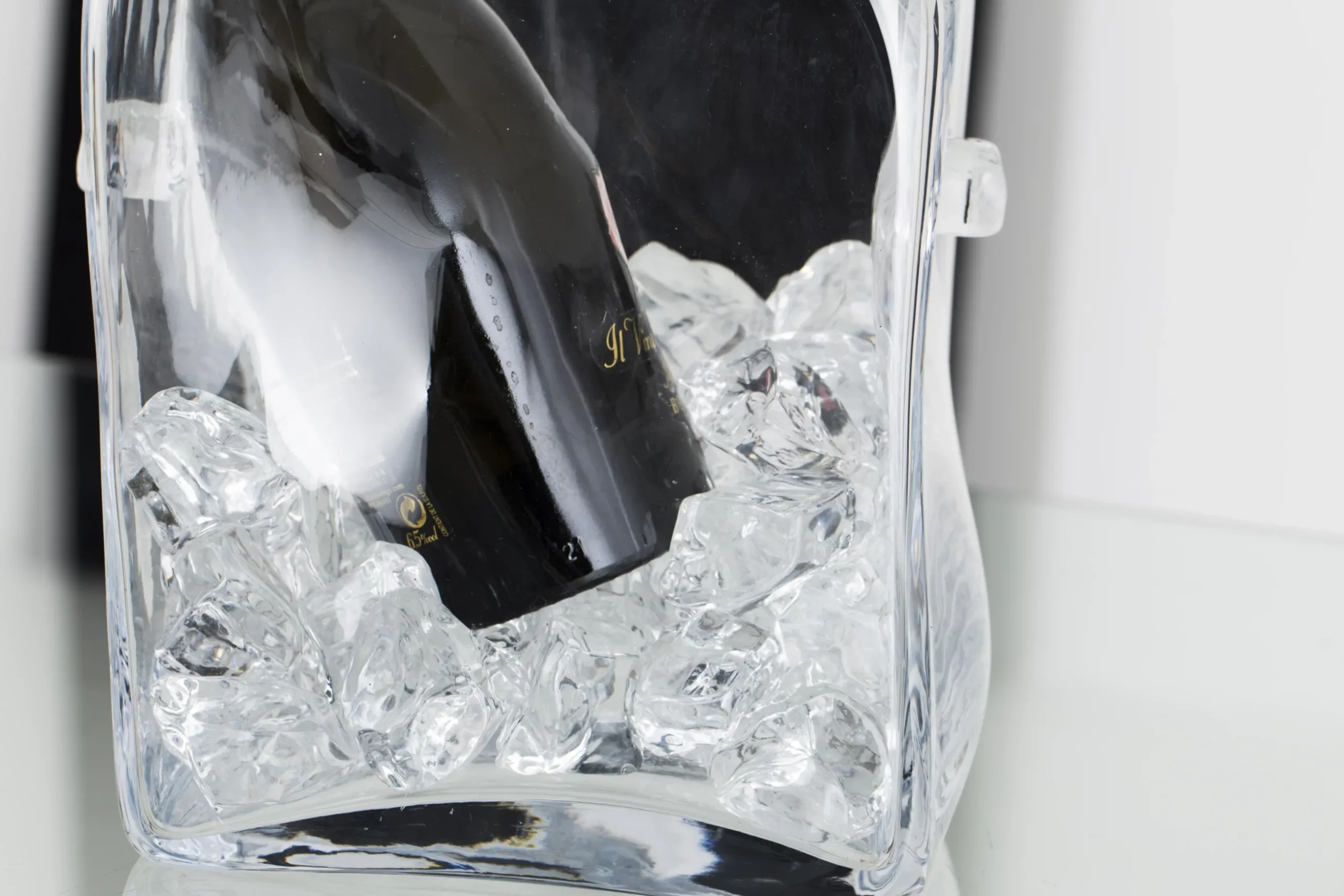 Lucy, Champagnekoeler, Glas, Vierkant