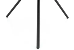 Madison, Bijzettafel, Eiken En Metaal, Rond, 60 Cm, Donkerbruin