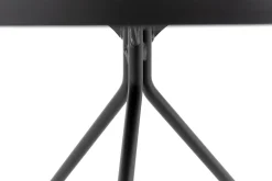 Madison, Bijzettafel, Eiken En Metaal, Rond, 60 Cm, Donkerbruin