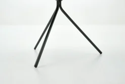 Madison, Bijzettafel, Eiken En Metaal, Rond, 60 Cm, Lichtbruin
