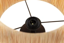 Maeve, Tafellamp Met Kap, Hout En Raffia