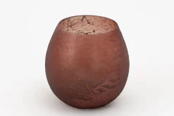 Malea, Theelichthouder, Glas, Bordeauxrood, S