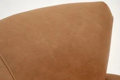 Marchetti, Fauteuil, Leer Cognoac, Draaibaar