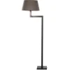 Martha, Staande Lamp, Bruin/Zwart, Messing