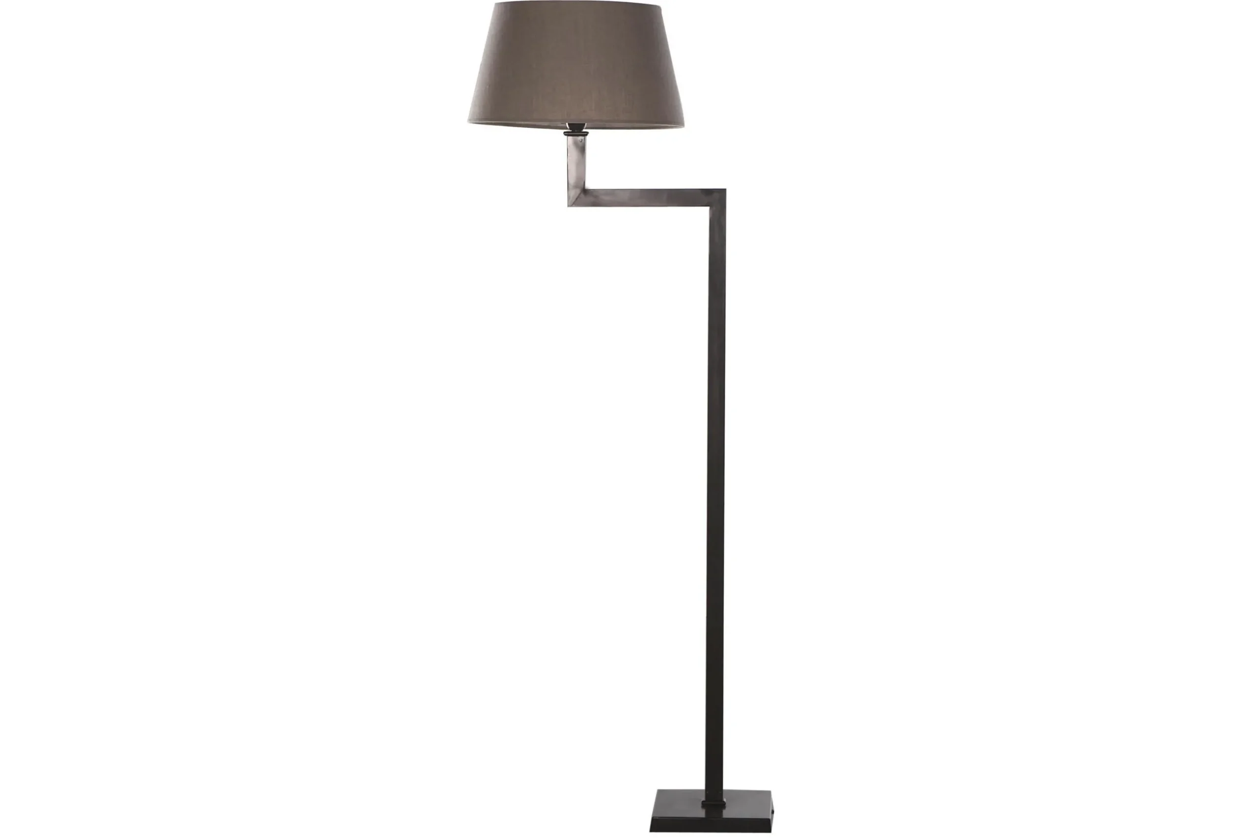 Martha, Staande Lamp, Bruin/Zwart, Messing