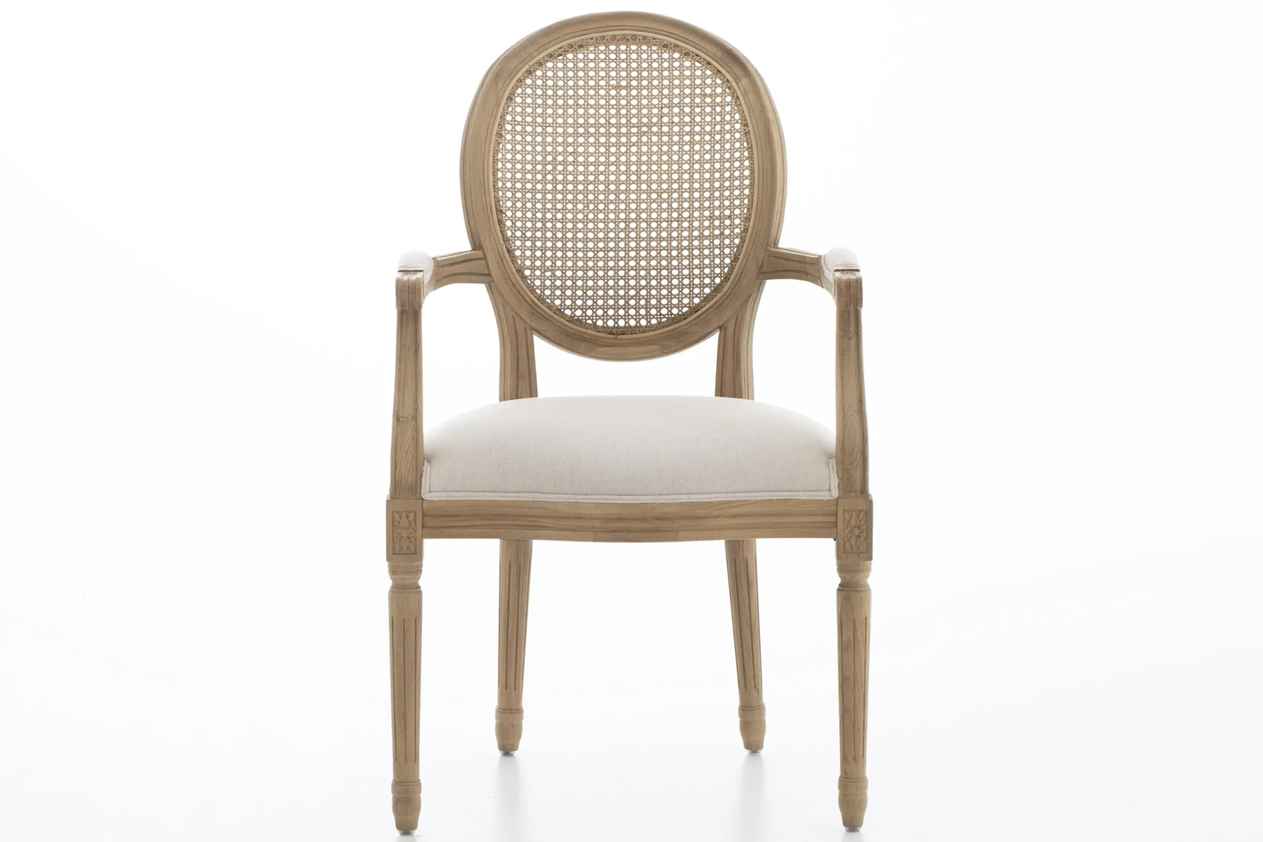 Medy, Fauteuil, Eiken, Natuurlijk Linnen