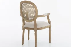 Medy, Fauteuil, Eiken, Natuurlijk Linnen