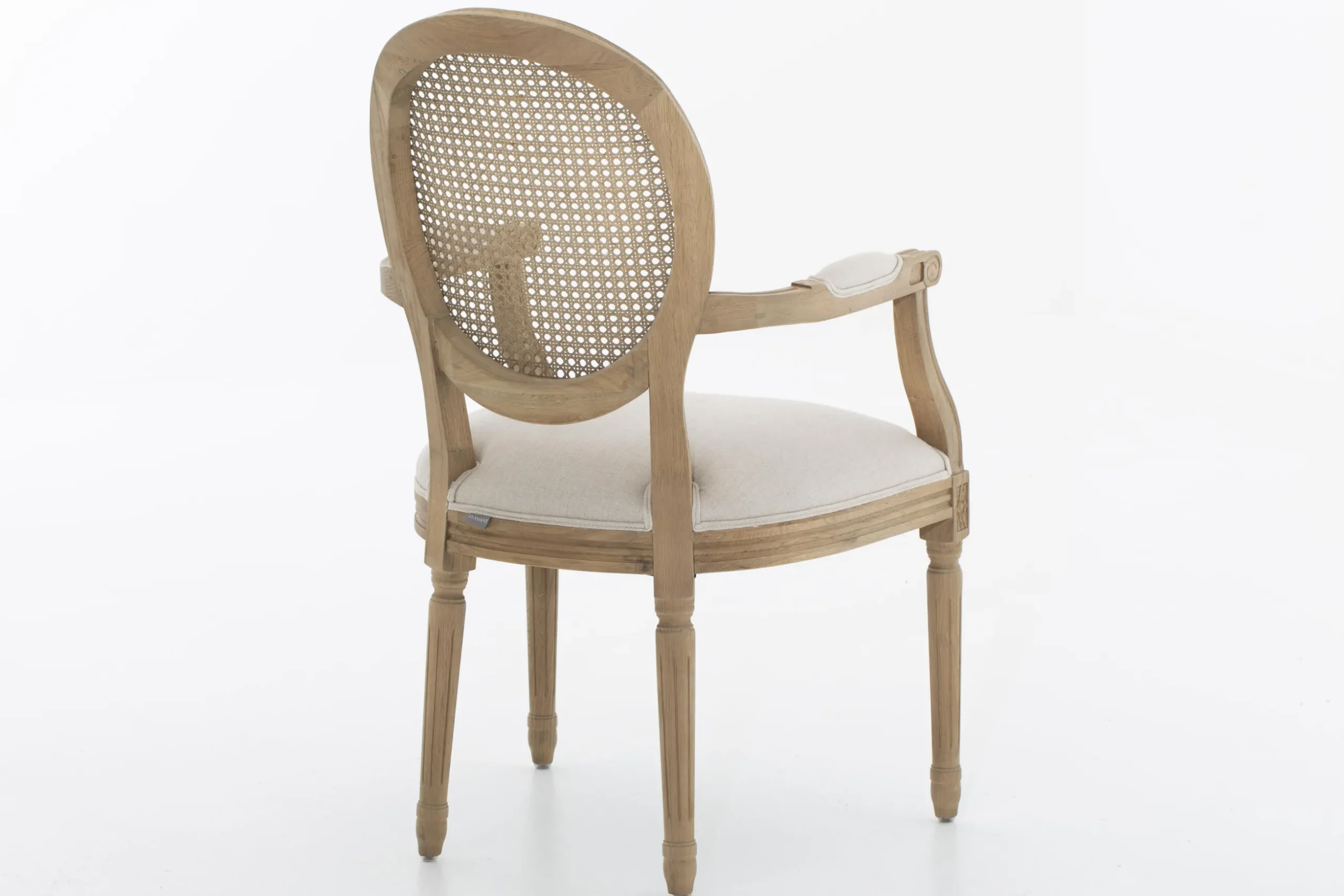 Medy, Fauteuil, Eiken, Natuurlijk Linnen