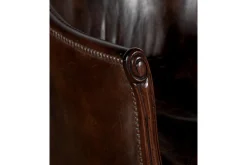 Melbury, Club Fauteuil, Donkerbruin, Leer