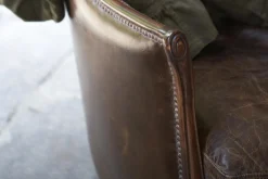 Melbury, Club Fauteuil, Donkerbruin, Leer