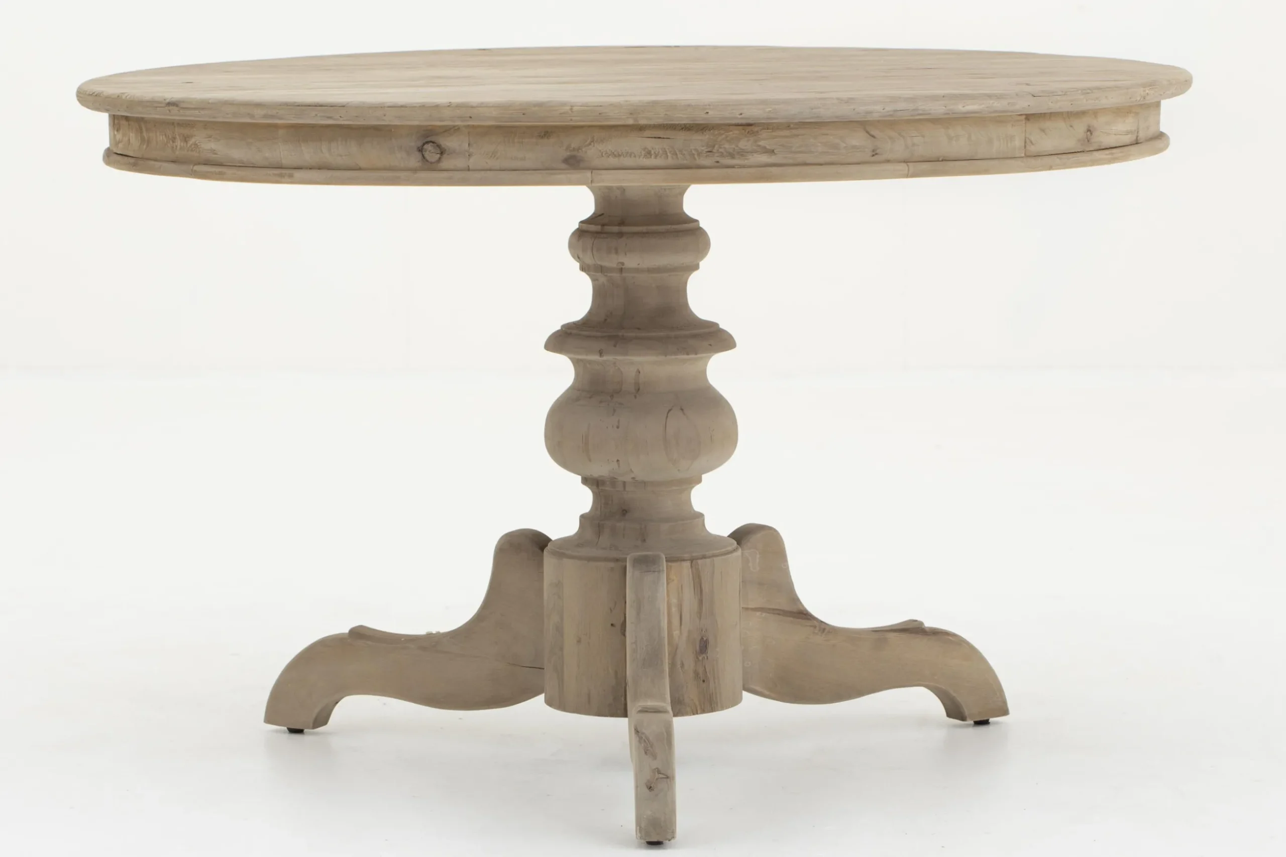 Milan, Eettafel, Rond, Gerecycled Hout, 120 Cm, Model 2