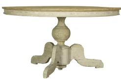 Milan, Eettafel, Rond, Gerecycled Hout, 140 Cm, Model 1