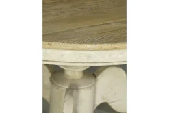 Milan, Eettafel, Rond, Gerecycled Hout, 140 Cm, Model 1