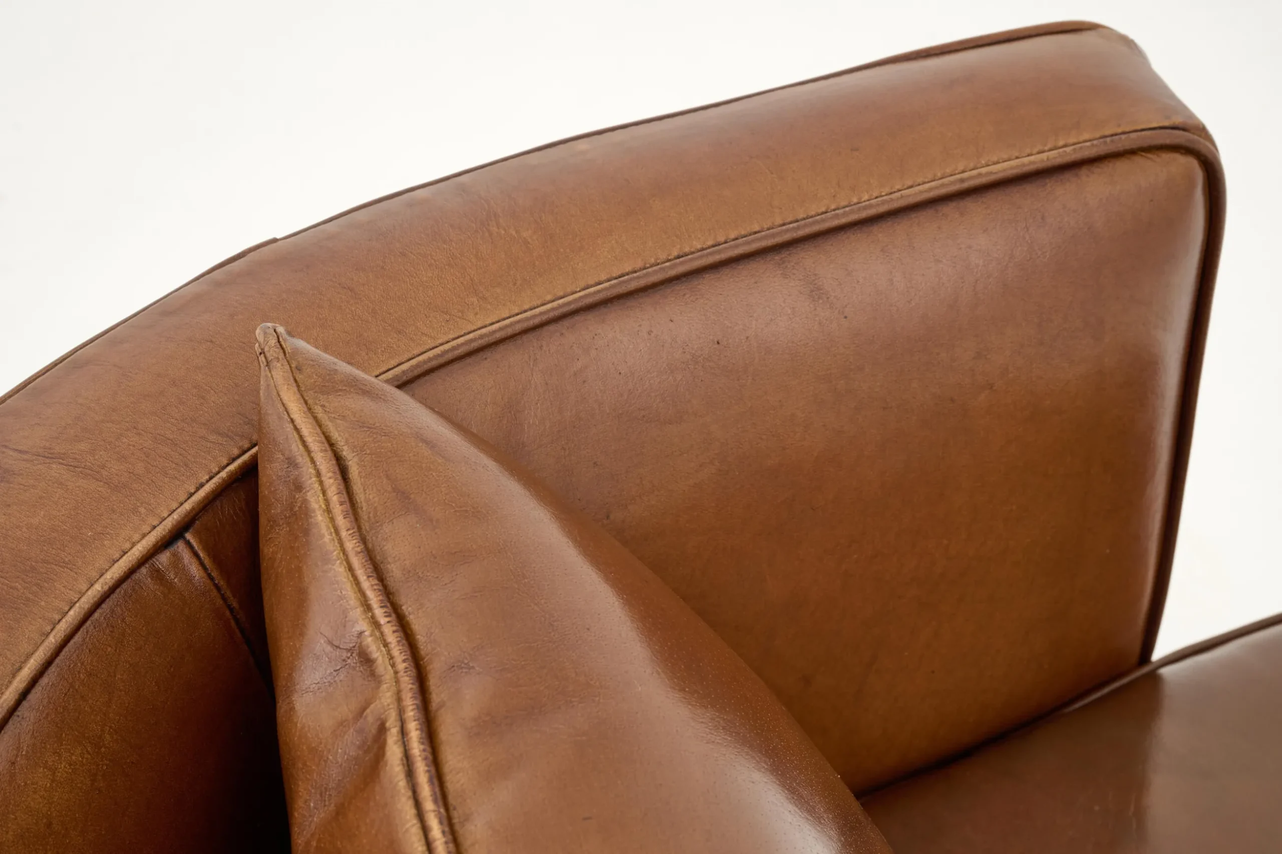 Nelia, Fauteuil, Leer Cognoac, Draaibaar