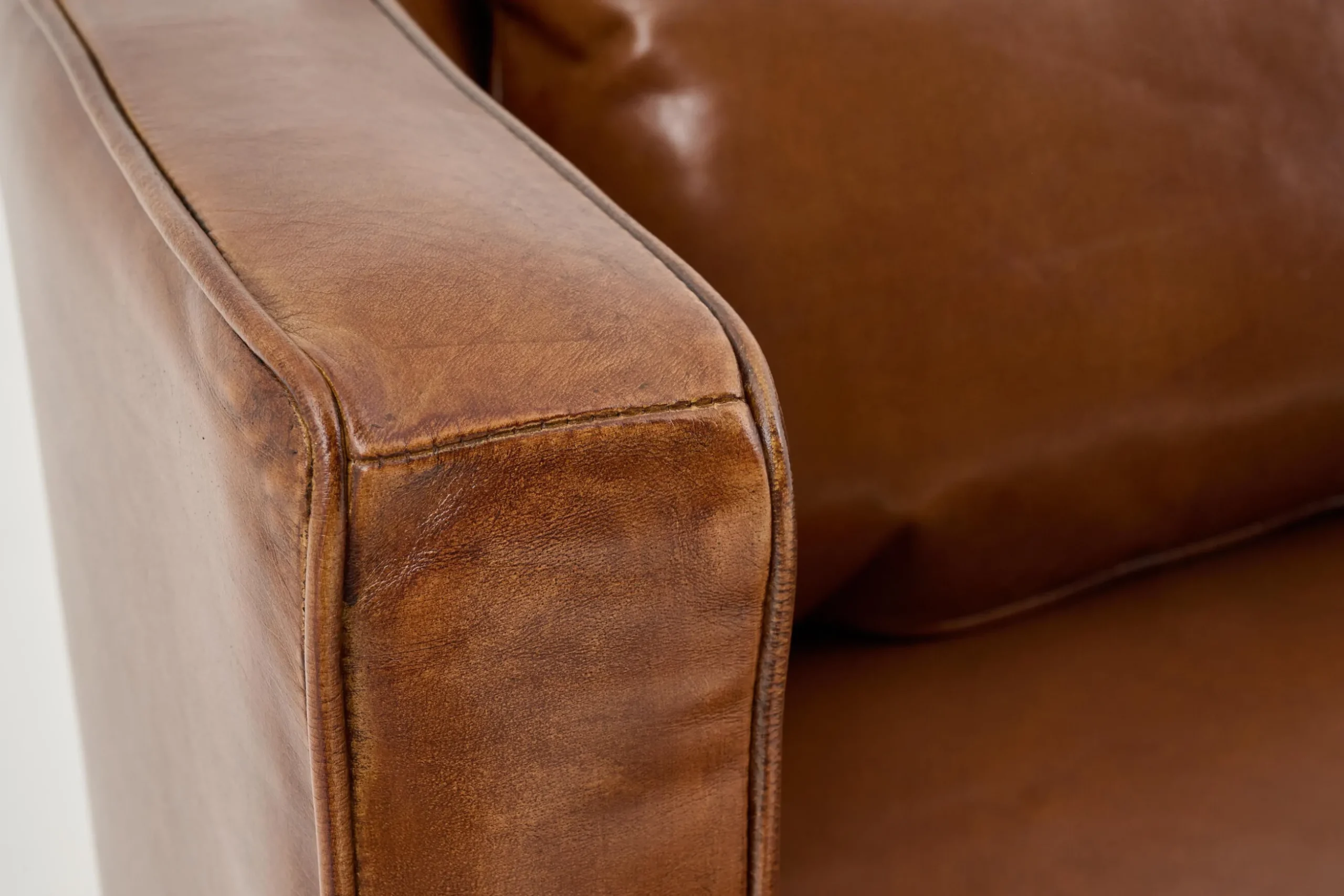 Nelia, Fauteuil, Leer Cognoac, Draaibaar