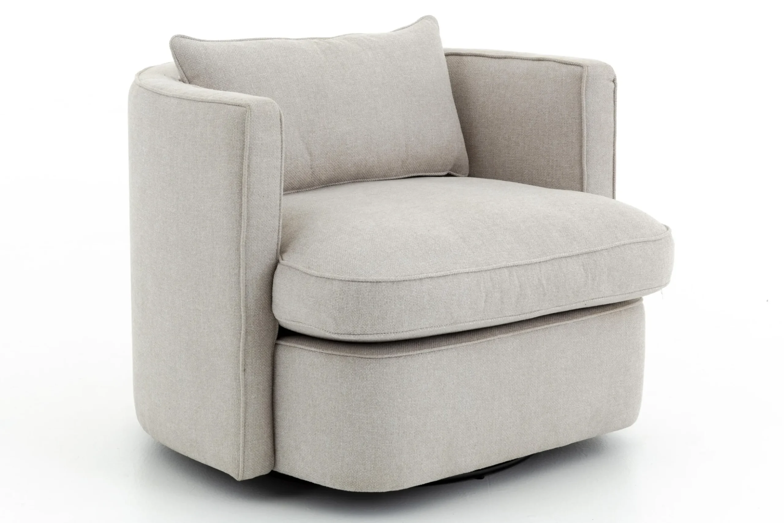Nelia, Fauteuil, Naturel, Draaibaar