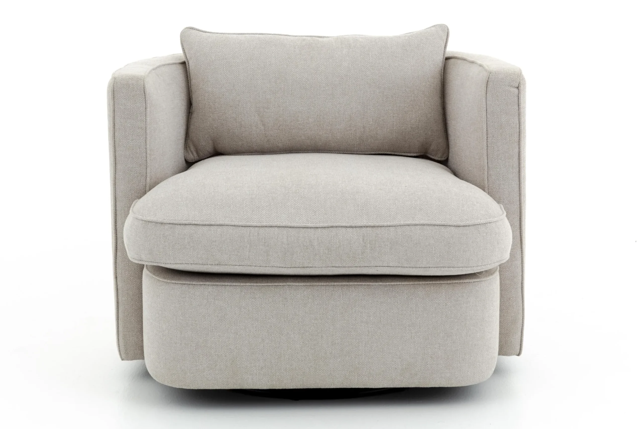 Nelia, Fauteuil, Naturel, Draaibaar