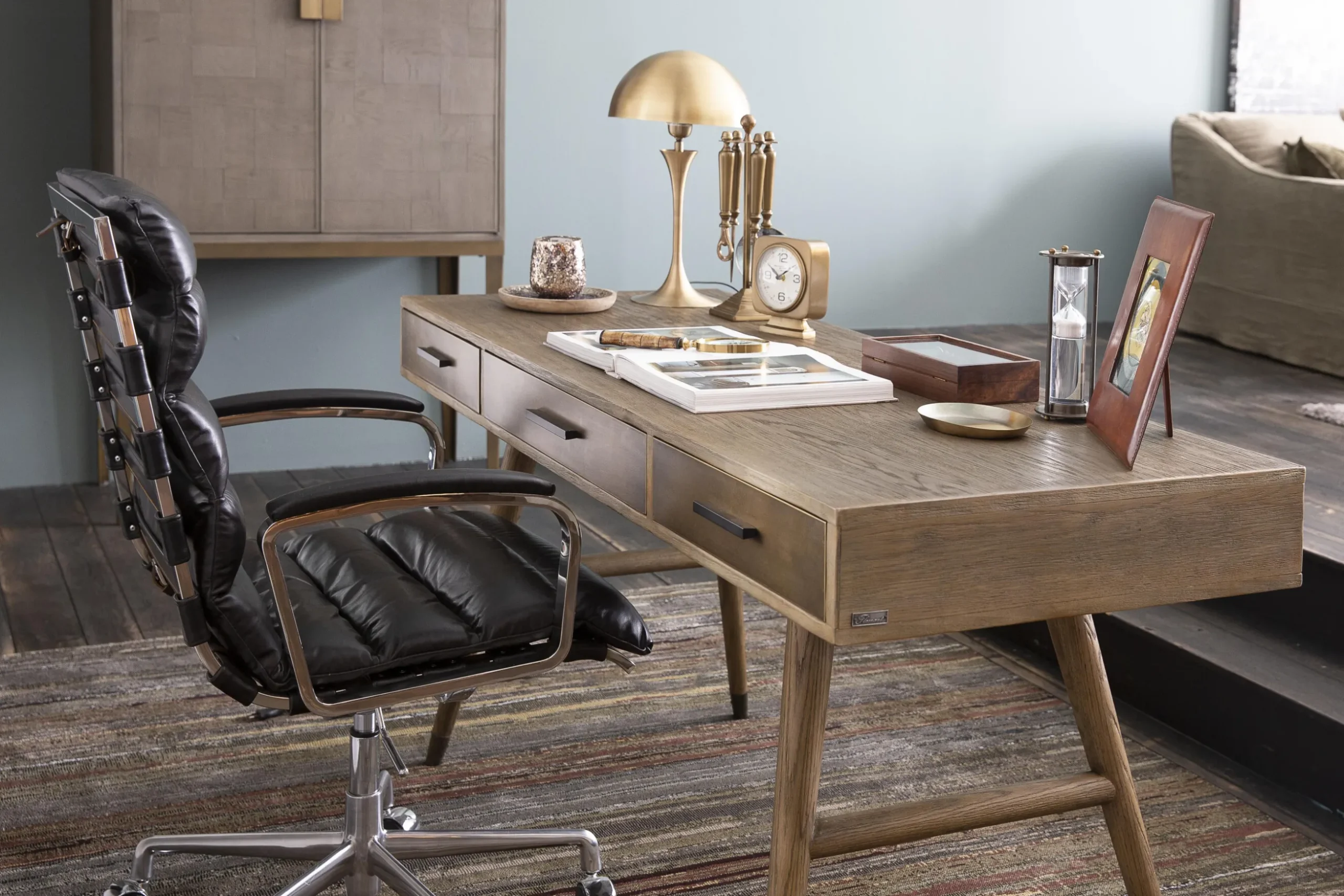 Nontemar, Bureau, Hout En Messing