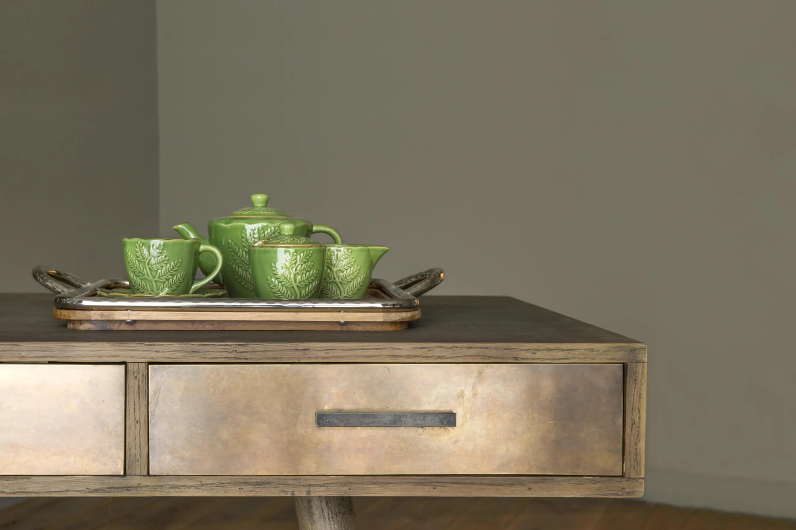 Nontemar, Bureau, Hout En Messing