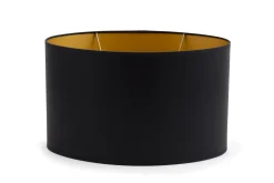 Ovaal, Lampenkap, Zwart En Goud, Ovaal, 35 Cm