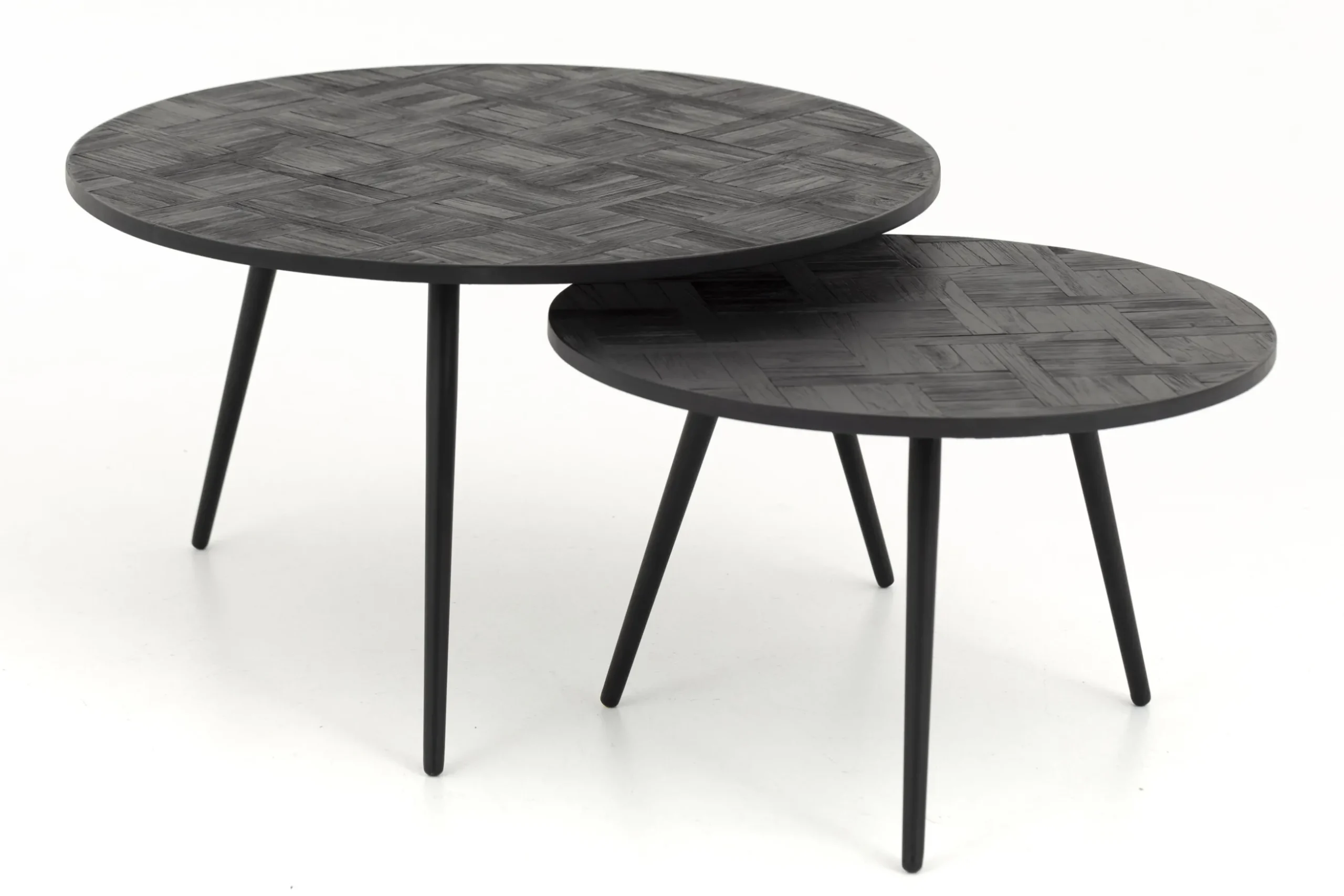 Robyn, Salontafel, Teruggewonnen Teak, Rond, Set Van 2