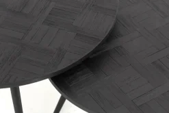 Robyn, Salontafel, Teruggewonnen Teak, Rond, Set Van 2