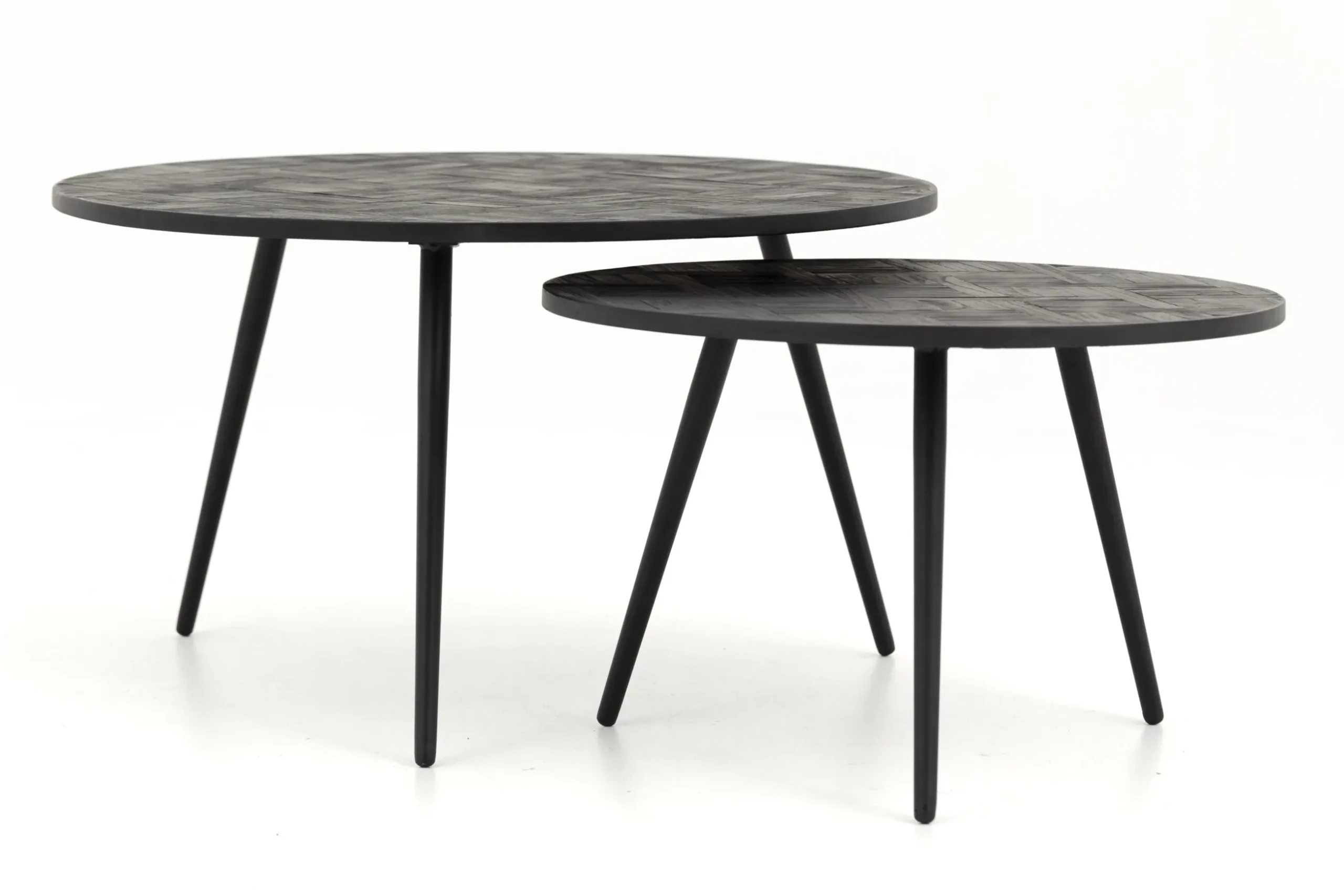 Robyn, Salontafel, Teruggewonnen Teak, Rond, Set Van 2