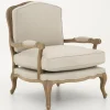 Sally, Fauteuil, Natuurlijk Linnen