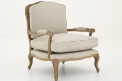 Sally, Fauteuil, Natuurlijk Linnen