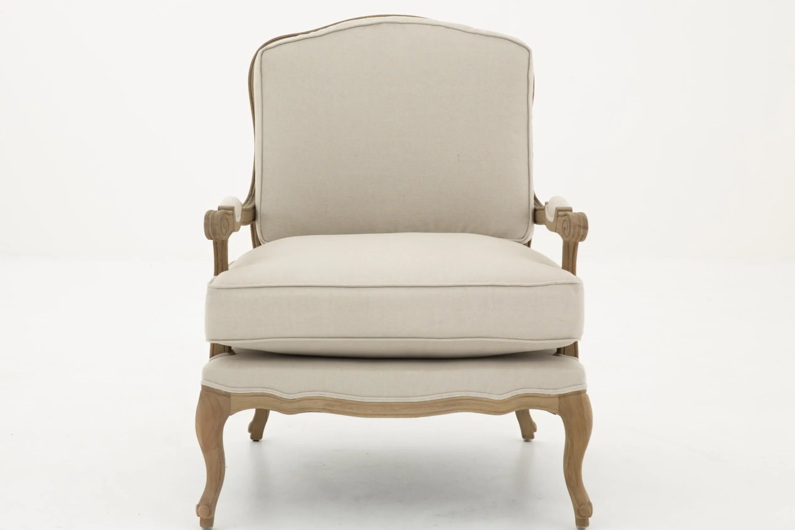 Sally, Fauteuil, Natuurlijk Linnen