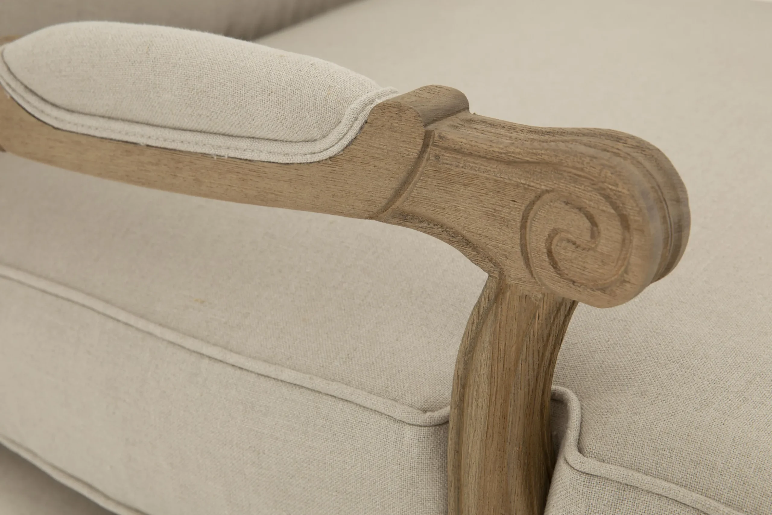 Sally, Fauteuil, Natuurlijk Linnen